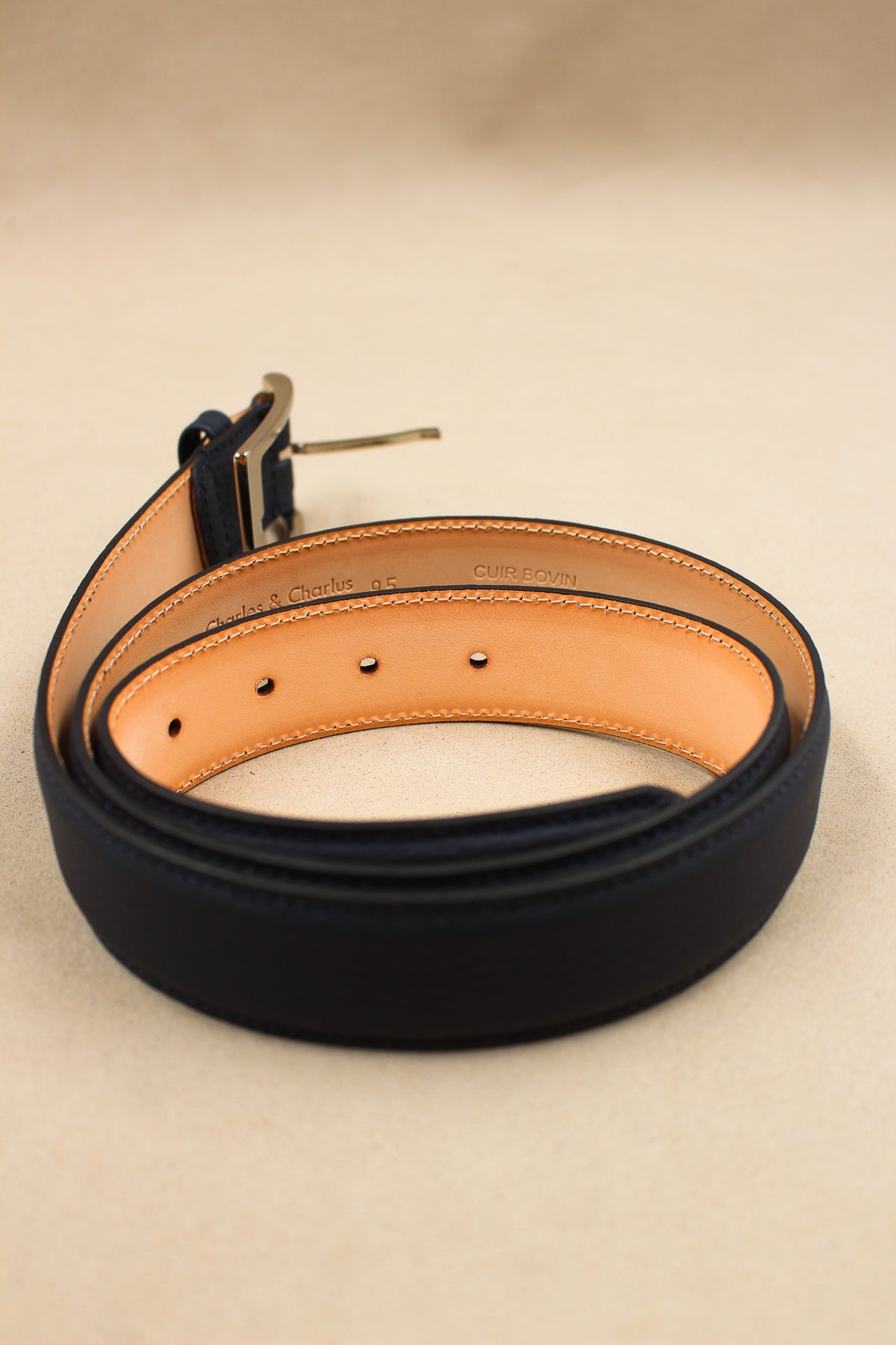 Ceinture 35 Bombée 4004 | Cuir Grainé