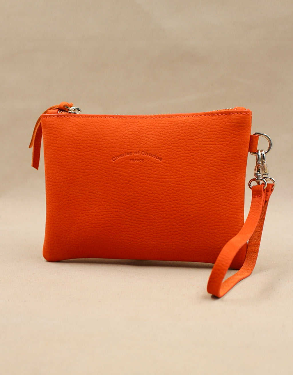 Trousse cuir nubuck, accessoire sac