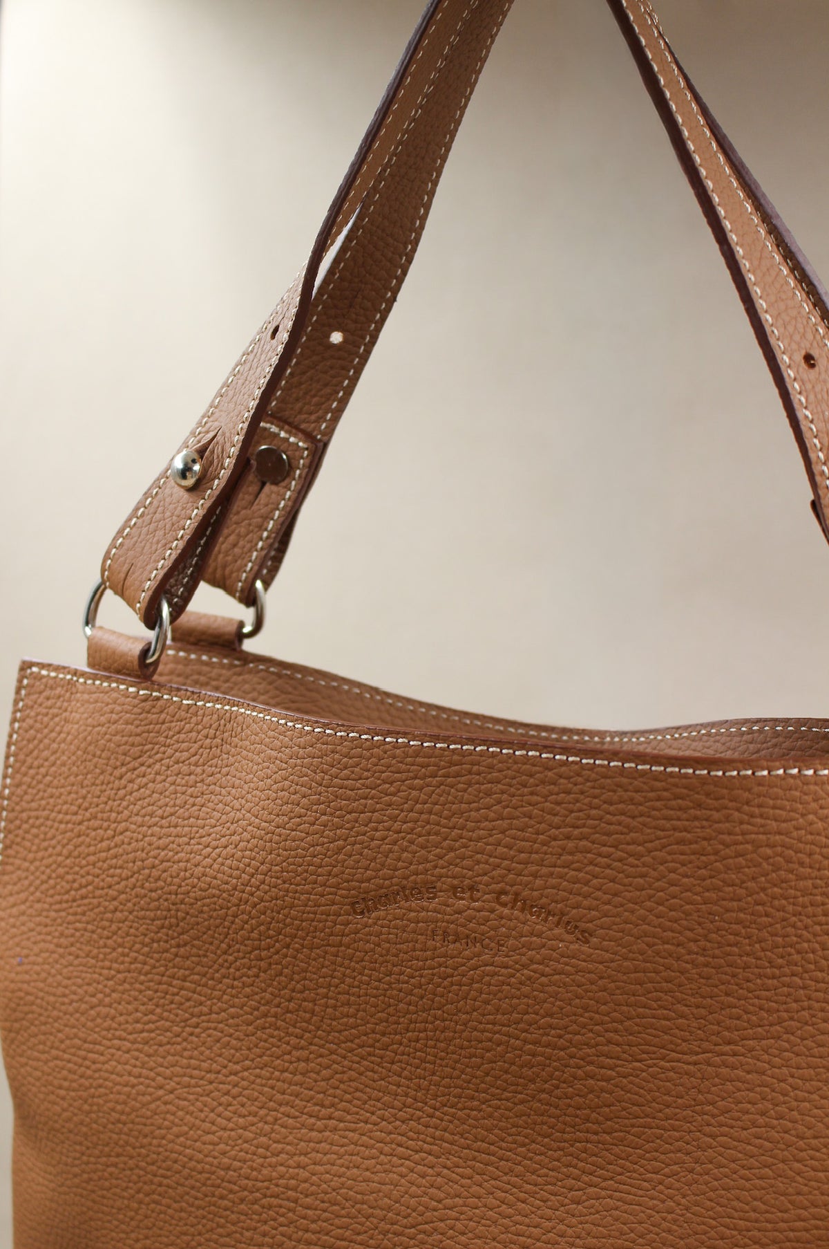 Sac héritage en cuir grainé intemporel