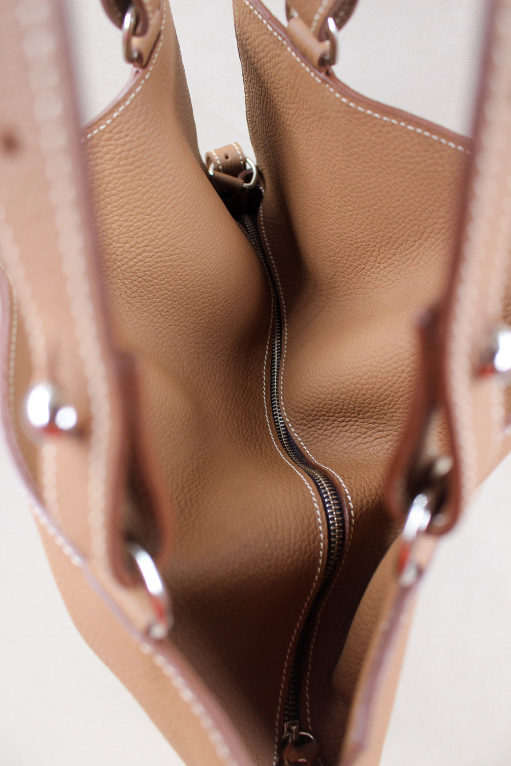 sac cuir grainé gold marron, maroquinerie de qualité
