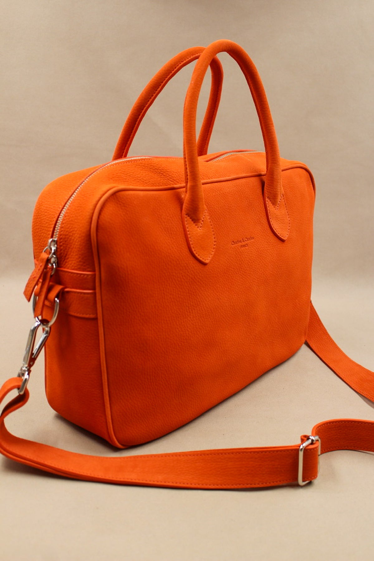 Sac porte-documents cuir prestige confectionné main