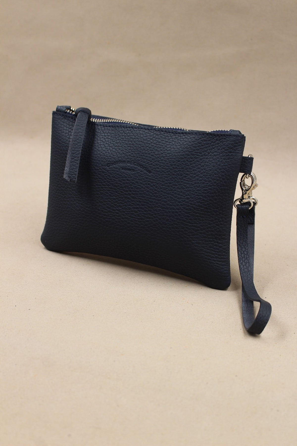 Trousse cuir grainé taurillon made in France