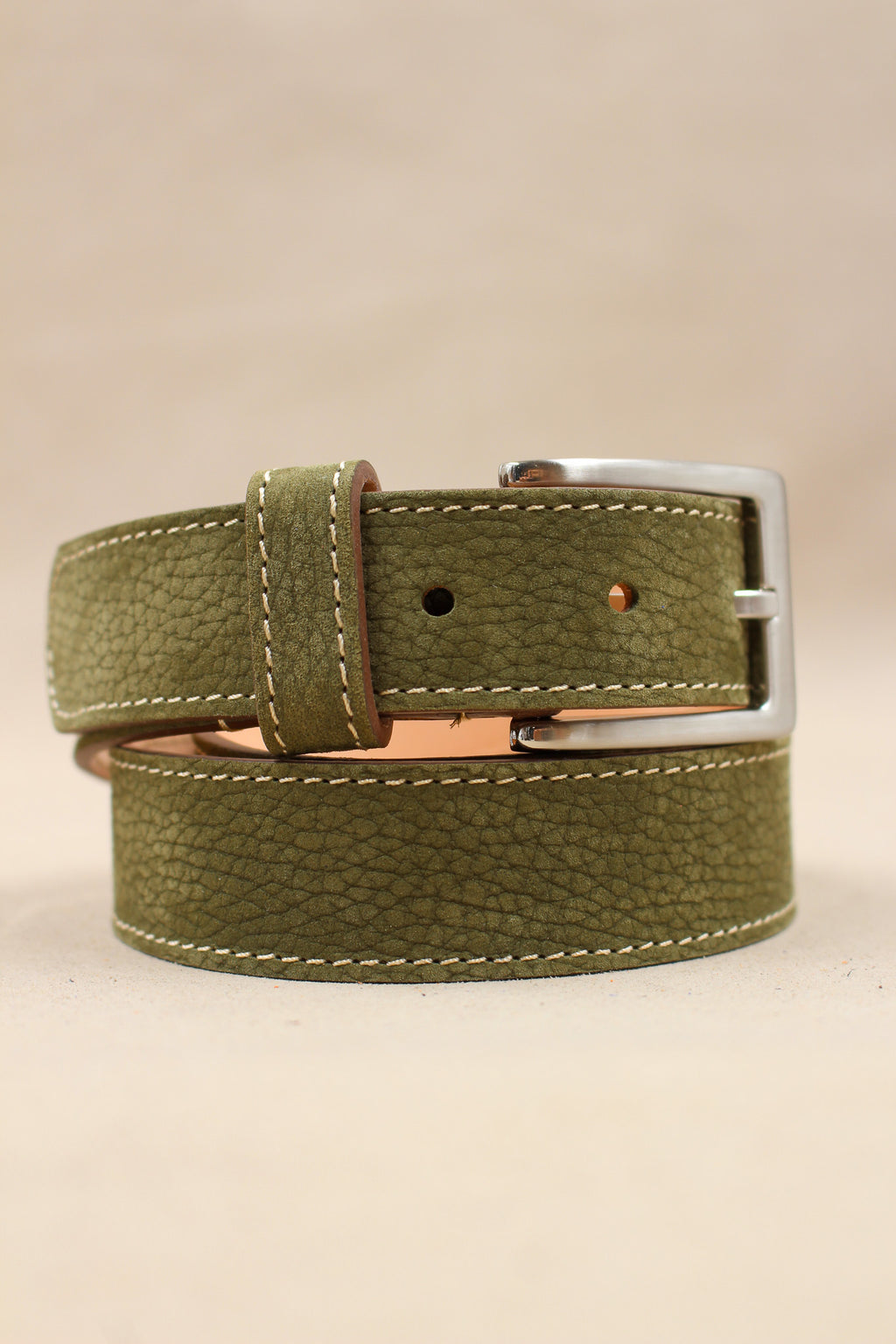 Ceinture en cuir nuck kaki