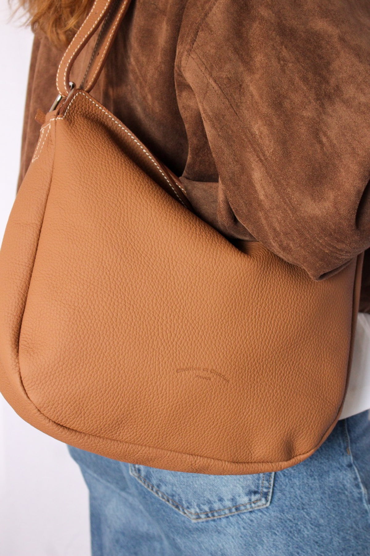 sac hobo couleur gold grande capacité cuir grainé