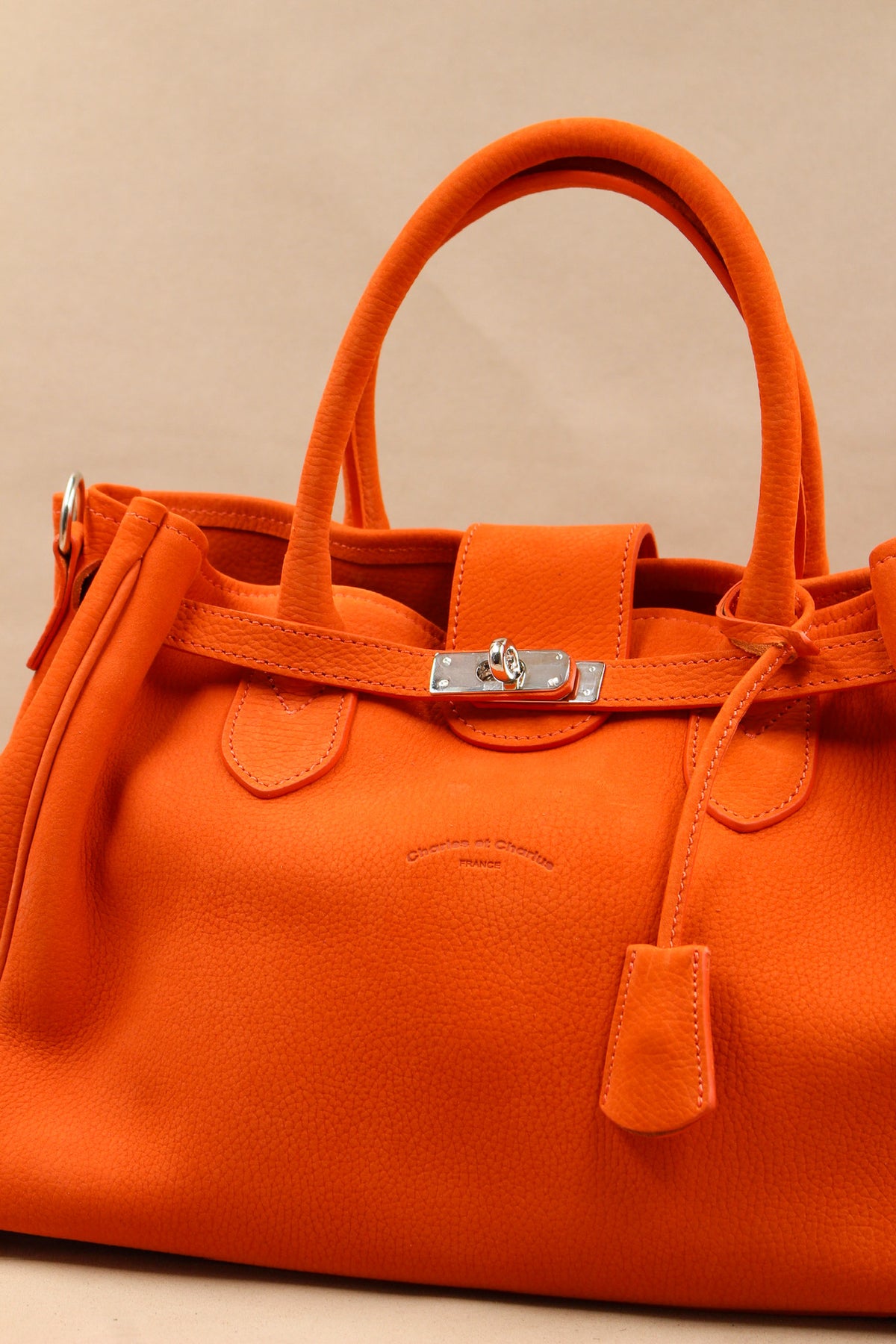 Cabas nubuck made in France