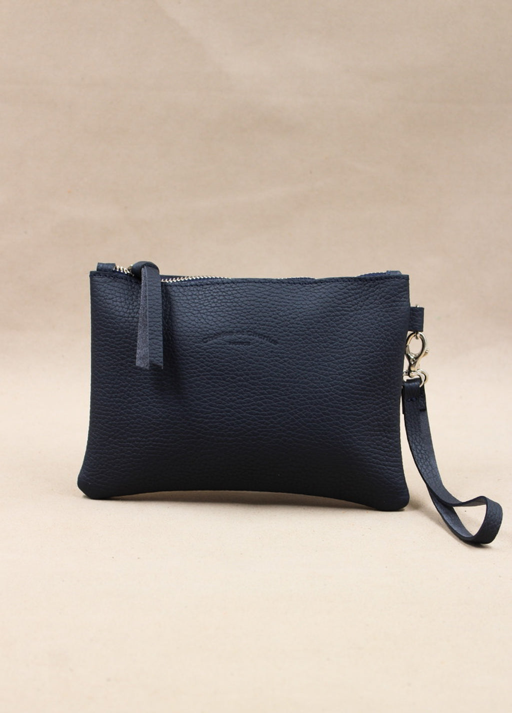 pochette en cuir artisanale fabriqué France