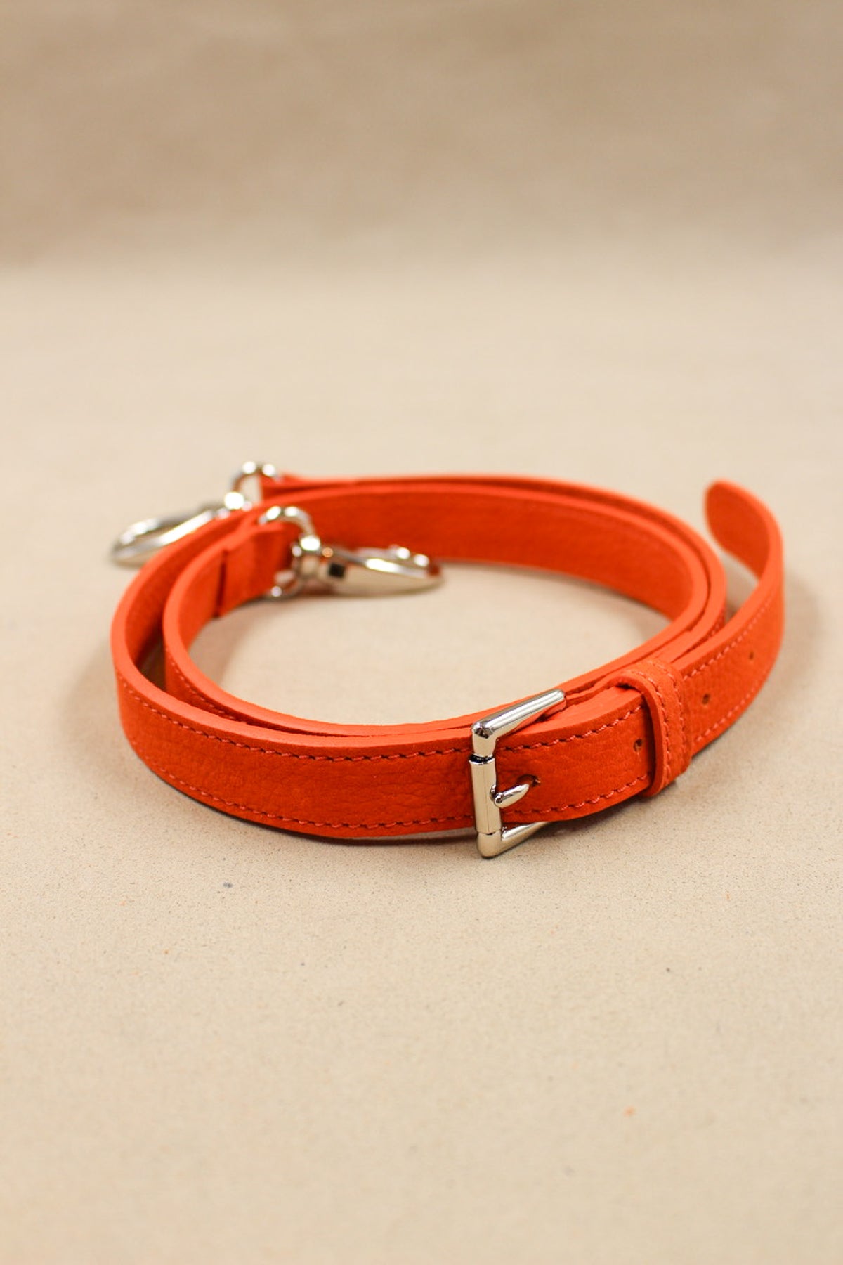 Bandoulière cuir nubuck taurillon, sangle
