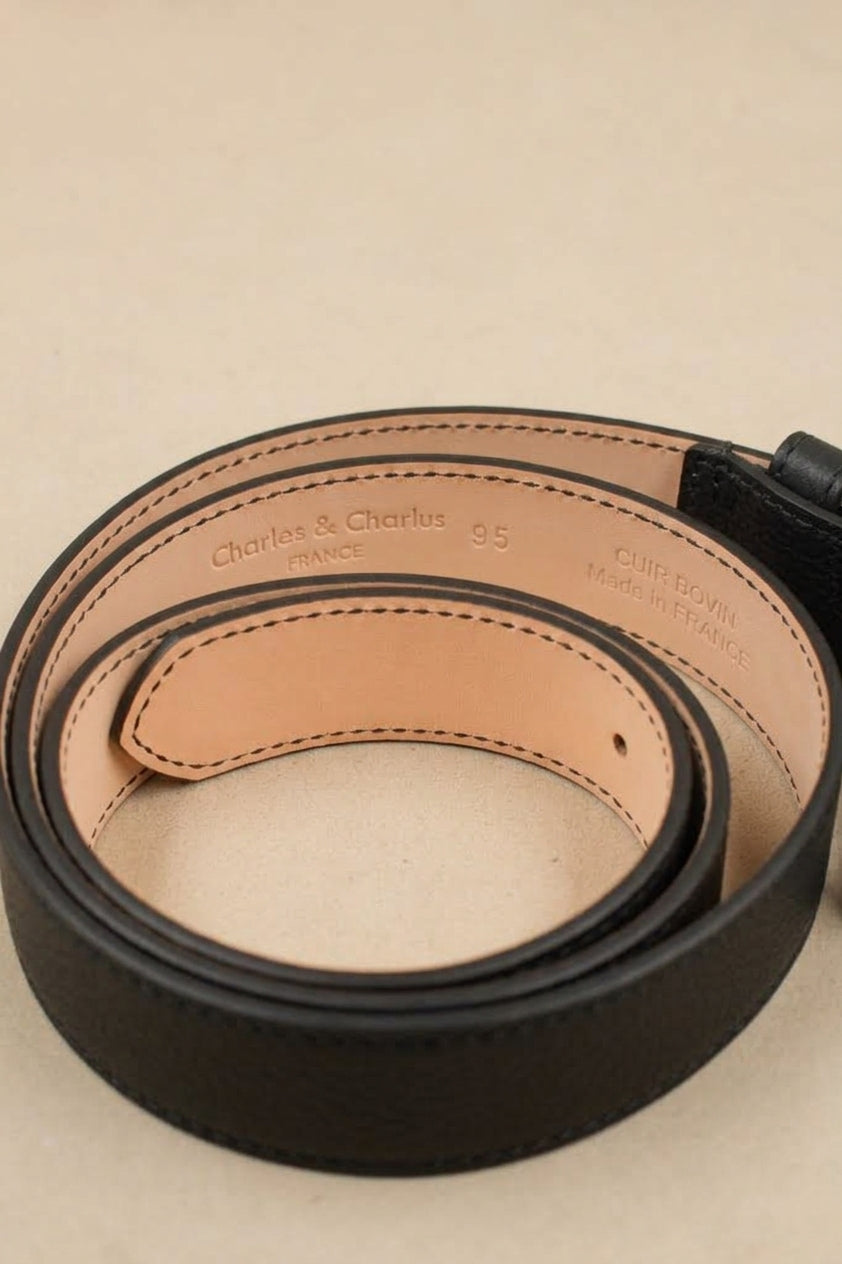 Ceinture 35 Plate 4004 | Cuir Grainé